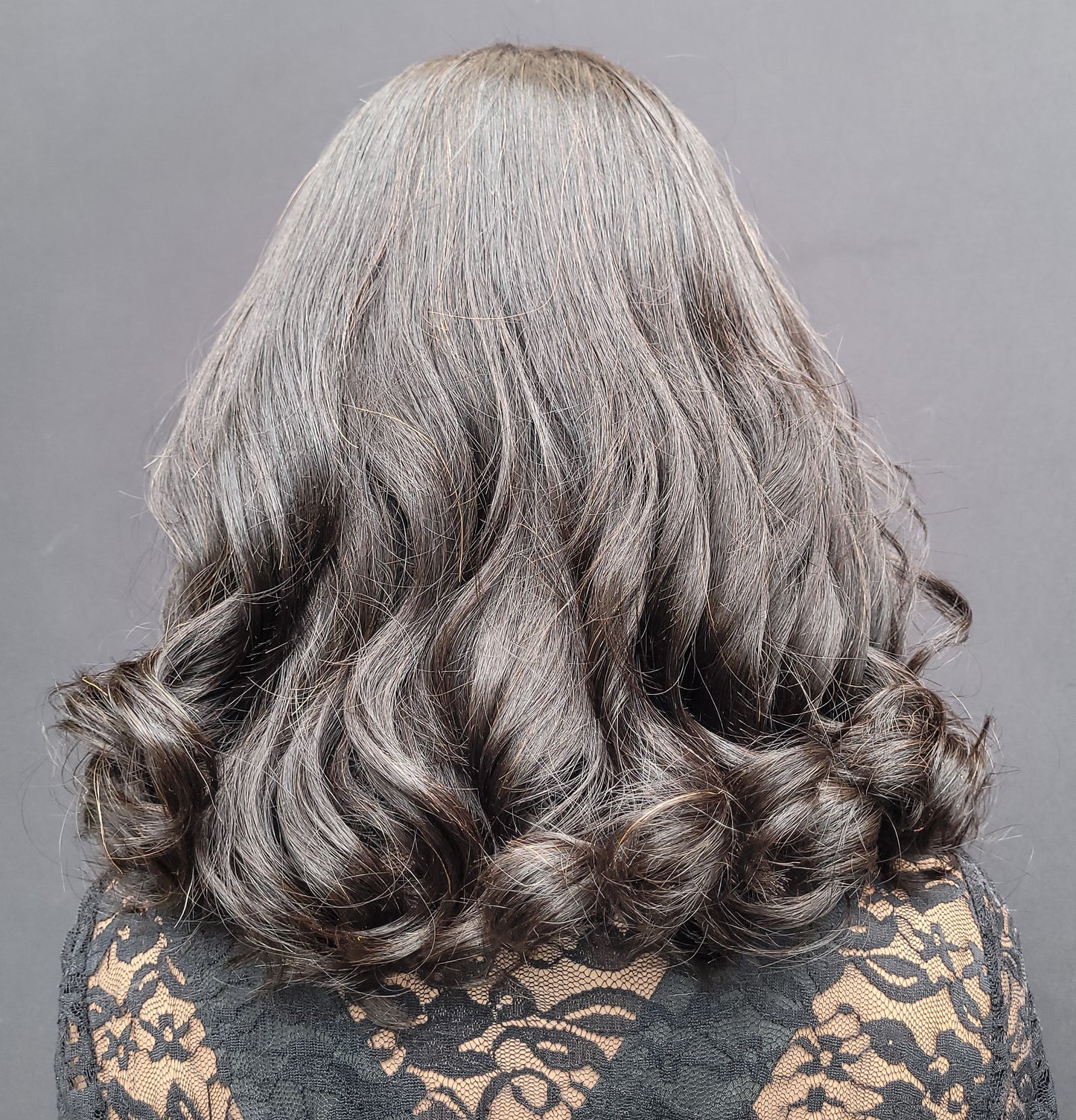 Item #003: Layered bob cut 5×5 Transparent Lace Closure Wig