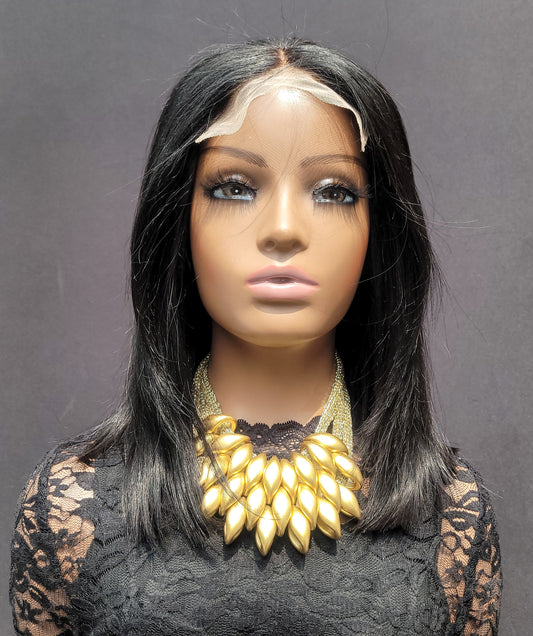 Item #009: Blunt cut Transparent Lace Closure wig