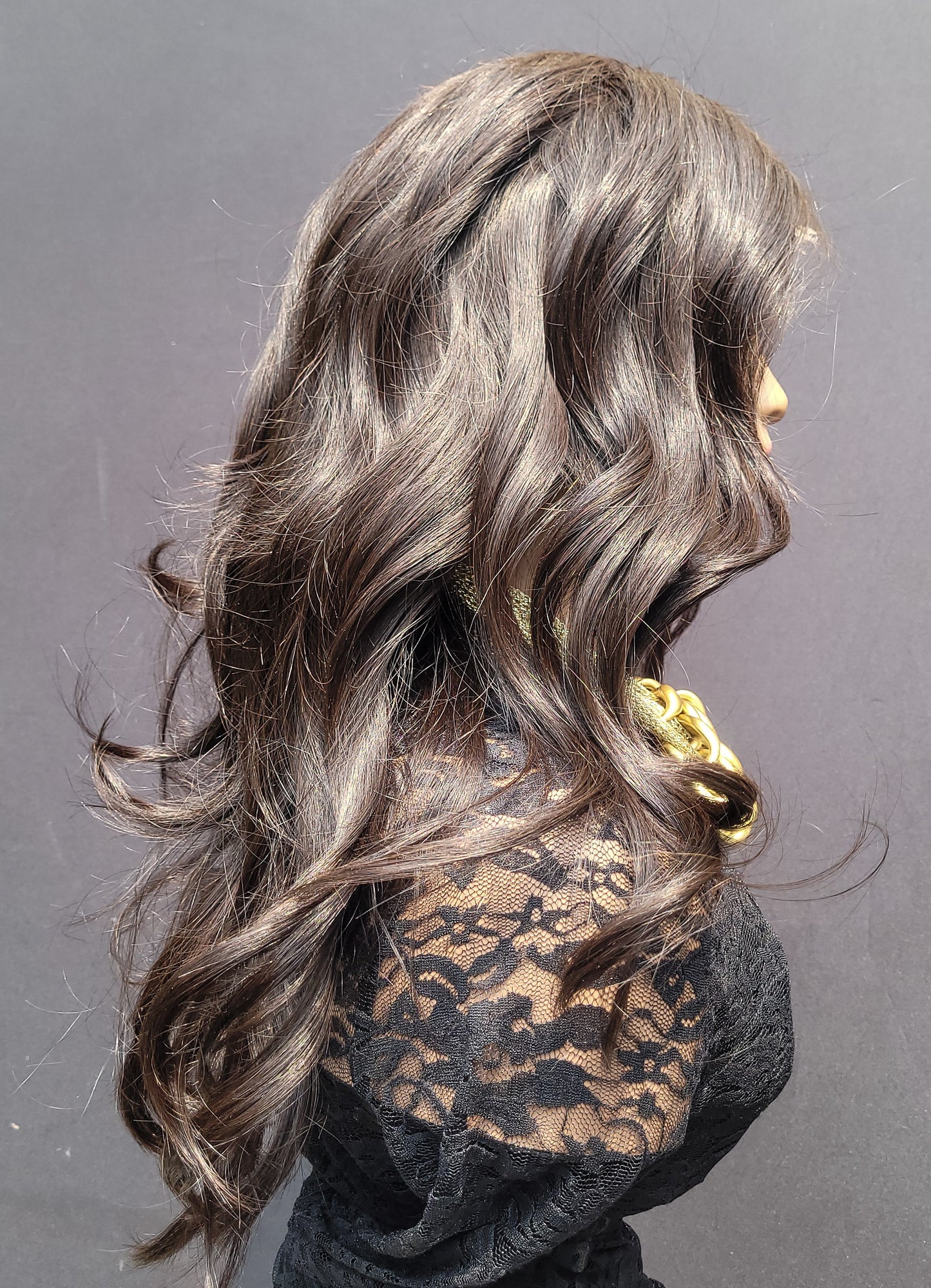 Item #010: Long Layered 5×5 HD Lace Closure Wig