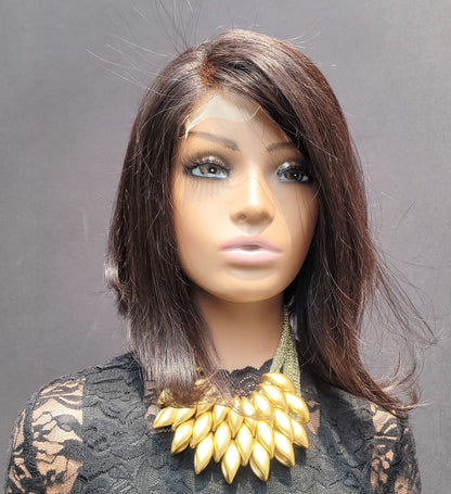 Item #001: Graduated bob cut 5×5 Transparent Lace Closure wig