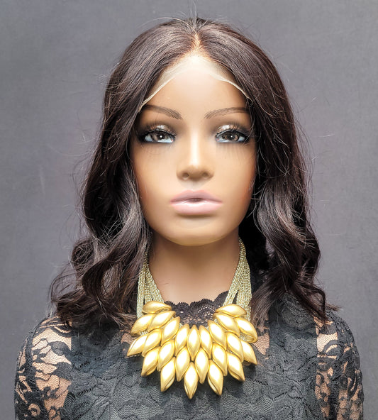 Item #004: Blunt cut bob 5×5 Transparent Lace Closure Wig